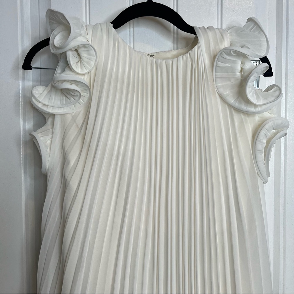 AMUR Mimi Halter Neck Frill Off White Mini Dress.‎ Size 8. NWT. - Picture 8 of 17